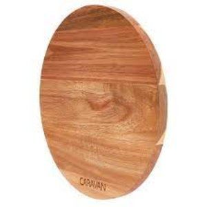 Caravan Home 10.8”Acacia Wood Spinning Lazy Susan Charcuterie Board New!